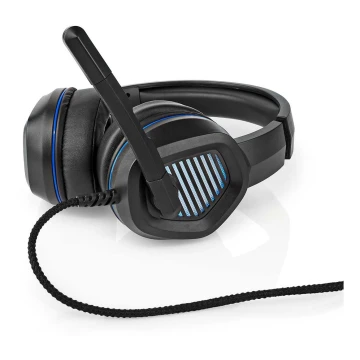 LED Gaming koptelefoon met microfoon zwart