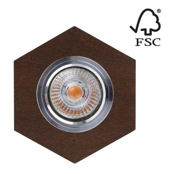 LED Hang plafondverlichting VITAR 1xGU10/5W/230V CRI 90 beuken – FSC gecertificeerd