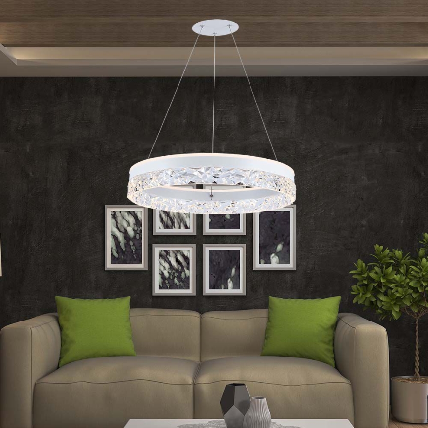 LED Hanglamp aan een koord LED/25W/230V 3000K diameter 50 cm wit