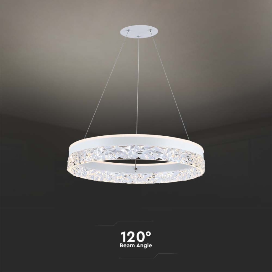 LED Hanglamp aan een koord LED/25W/230V 3000K diameter 50 cm wit