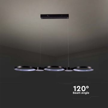 LED Hanglamp aan een koord LED/38W/230V 4000K zwart