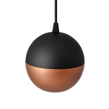 LED Hanglamp aan een koord MIDWAY 1xGU10/6,5W/230V zwart/koper