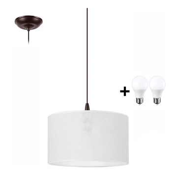 LED Hanglamp aan een koord NOEL 1xE27/60W/230V wit