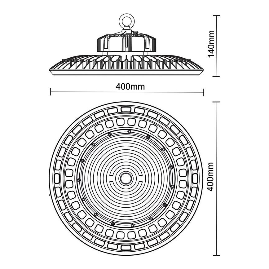 LED Industriële lamp UFO HIGHBAY LED/200W/230V 5000K IP65