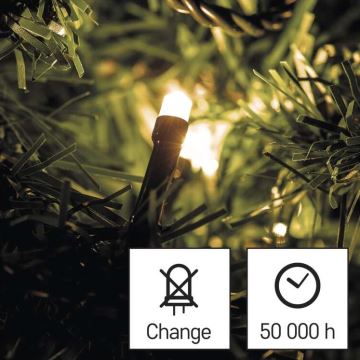 LED Kerst Lichtketting voor Buiten 40xLED/3,3m IP44 warm wit