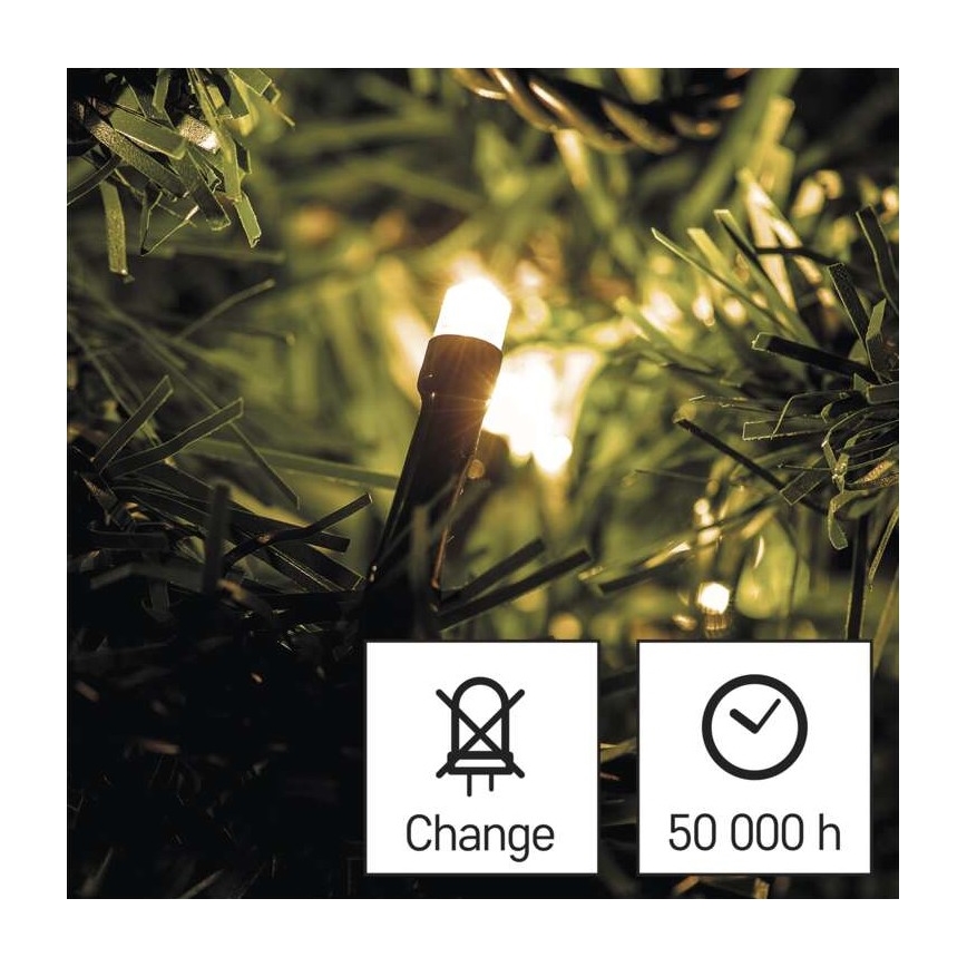 LED Kerst Lichtketting voor Buiten 40xLED/3,3m IP44 warm wit