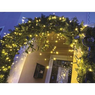 LED Kerst Lichtketting voor Buiten 600xLED/8 modi 15m IP44 warm wit