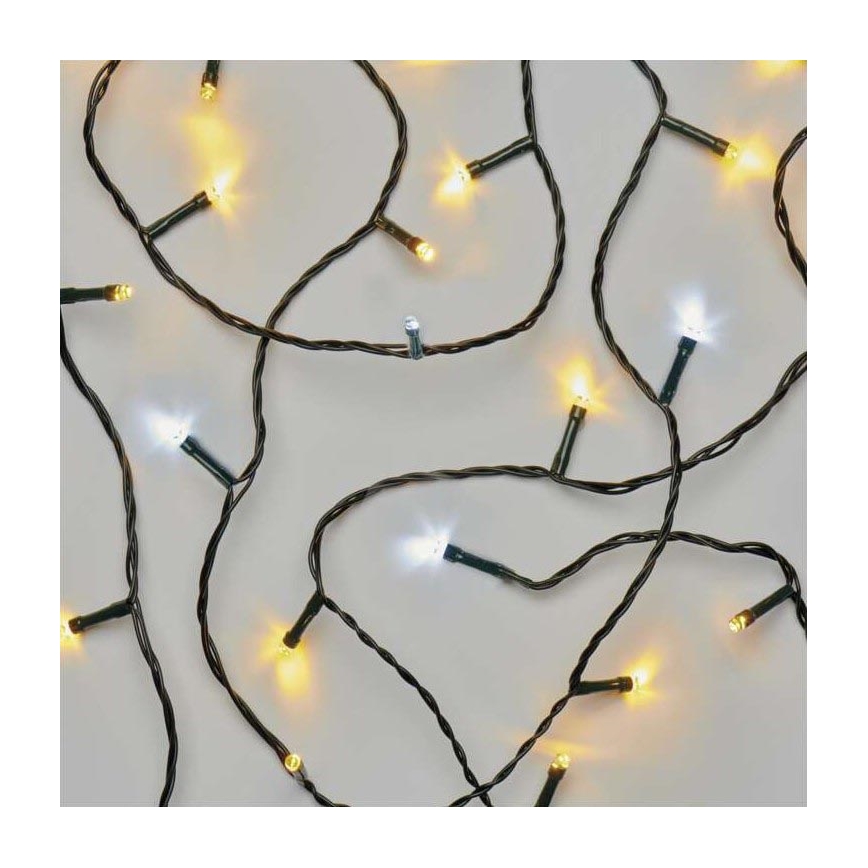 LED Kerst Lichtketting voor Buiten 80xLED/2 functies 13m IP44 warm/koud wit