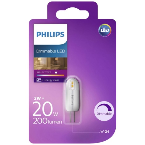span Economisch Verwarren LED Lamp dimbaar Philips G4/2W/12V 2700K | Lampenmanie