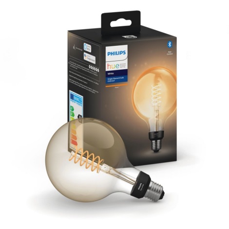 Woedend blik pijn LED Lamp dimbaar Philips Hue WHITE FILAMENT G125 E27 / 7W / 230V 2100K |  Lampenmanie