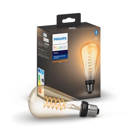 incompleet Omgekeerd een schuldeiser LED Lamp dimbaar Philips Hue WHITE FILAMENT ST72 E27 / 7W / 230V 2100K |  Lampenmanie