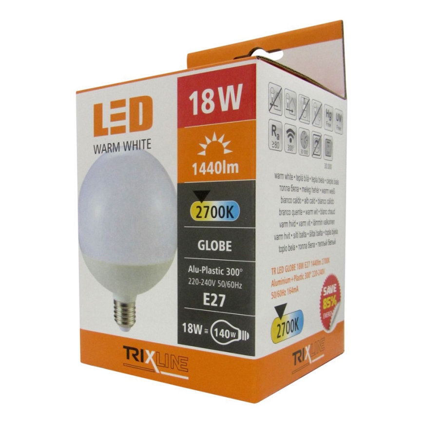 LED Lamp E27/18W/230V 2700K