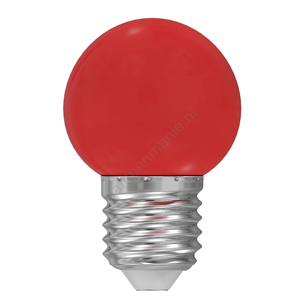 LED Lamp E27/1W/230V rood Lampenmanie