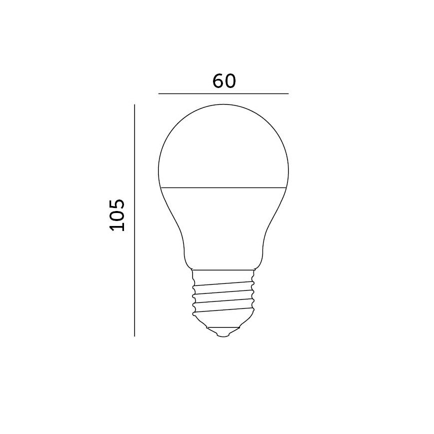 LED Lamp E27/8,5W/230V 3000K