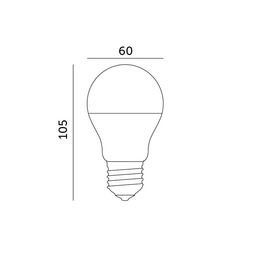 LED Lamp E27/8,5W/230V 4000K