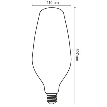 LED Lamp FILAMENT BUMPED VINTAGE BT110 E27/4W/230V 2000K