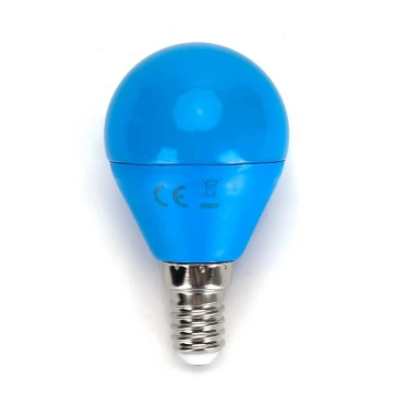 LED Lamp G45 E14/4W/230V blauw - Aigostar