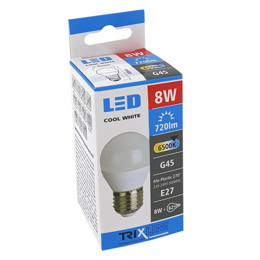 LED Lamp G45 E27/8W/230V 6500K