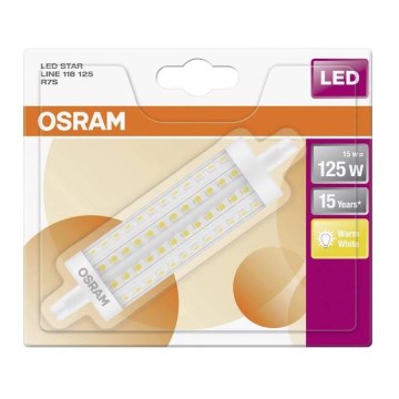 LED Lamp LINE R7s/15W/230V 2700K - Osram 118 mm