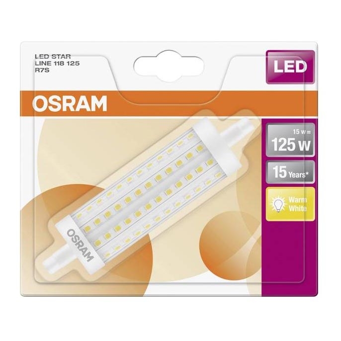 LED Lamp LINE R7s/15W/230V 2700K - Osram 118 mm