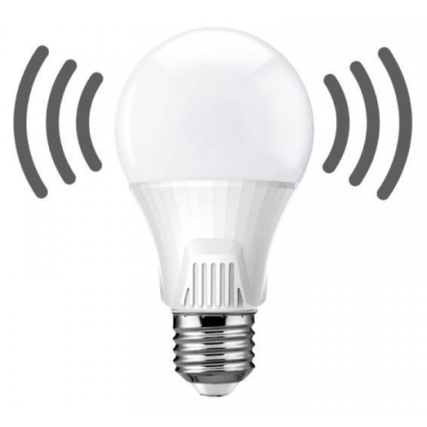 vrije tijd Rubriek Oppervlakte LED Lamp met Sensor E27/9W/230V 6500K | Lampenmanie