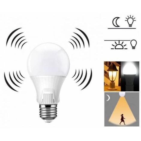 ondernemer kans droefheid LED Lamp met Sensor E27/9W/230V 6500K | Lampenmanie