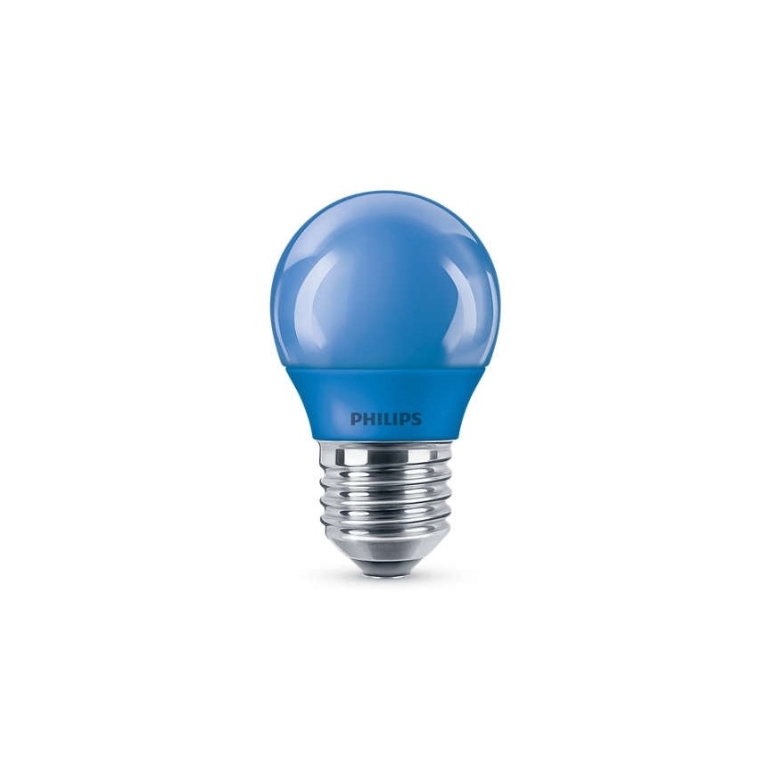 LED Lamp  Philips P45 E27/3,1W/230V blauw