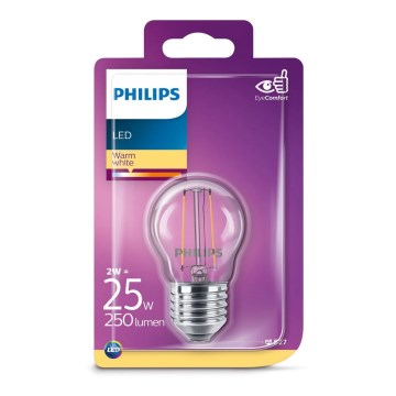 LED Lamp Philips VINTAGE E27/2W/230V 2700K