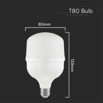 LED Lamp T80 E27/20W/230V 6500K