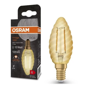 LED Lamp VINTAGE E14/1,5W/230V 2400K - Osram