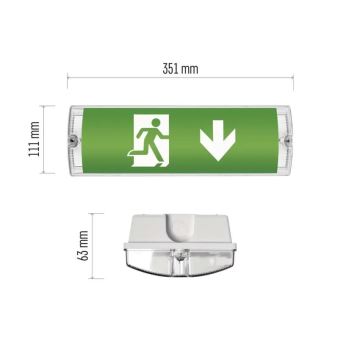 LED Noodverlichting LED/3W/230V 6000K IP65