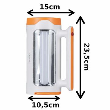 LED Dimbaar rechargeable flashlight 2in1 met powerbankfunctie LED/5W/230V 6 h 3500 mAh