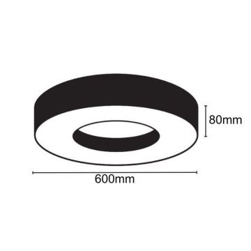 LED Plafondlamp LED/30W/230V 4000K diameter 60 cm