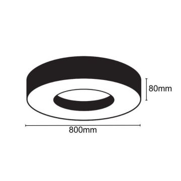 LED Plafondlamp LED/40W/230V 4000K diameter 80 cm