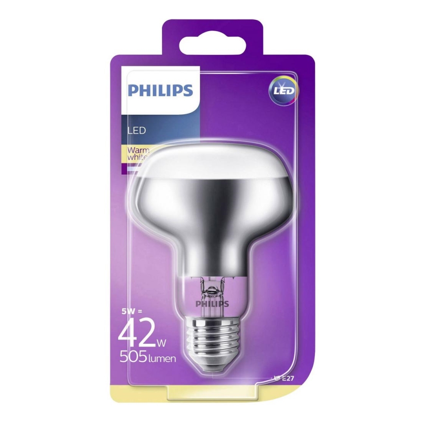 LED Philips R80 E27/5W/230V Lampenmanie