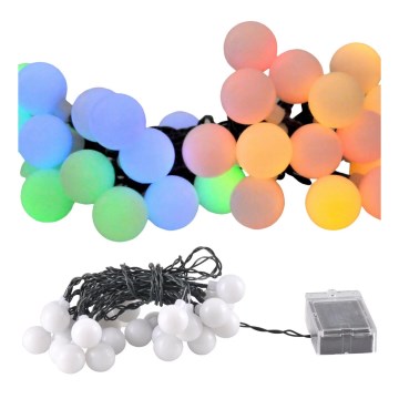 LED RGB Solar ketting PARTY 30xLED/1,2V IP44