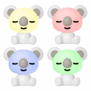 LED RGBW Dimbaar children's nacht klein lamp LED/2,5W/230V koala wit