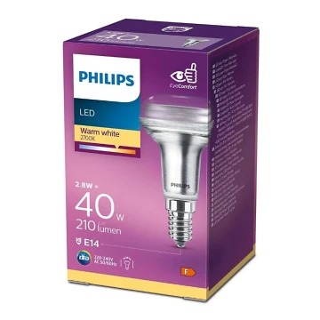 LED Schijnwerper lamp Philips E14/2,8W/230V 2700K