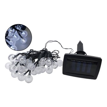 LED Solar buitenshuis ketting 30xLED/1,2V 6,5 m IP44