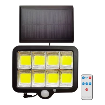 LED Solar schijnwerper met een sensor INTEGRA LED/3W/3.7V IP44 + afstandsbediening