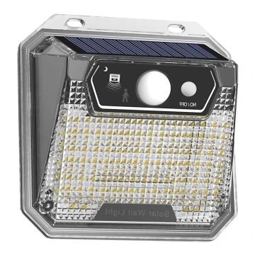 LED Solar wandlamp met een sensor LED/3W/5.5V IP65
