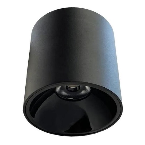 LED spot LED/12W/230V 4000K diameter 8 cm zwart