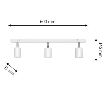 LED spot TUNE 3xGU10/4,8W/230V wit