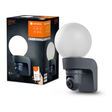 Ledvance - Dimbare lamp voor buiten met sensor en camera SMART+ 1xE27/15W/230V IP44 Wi-Fi