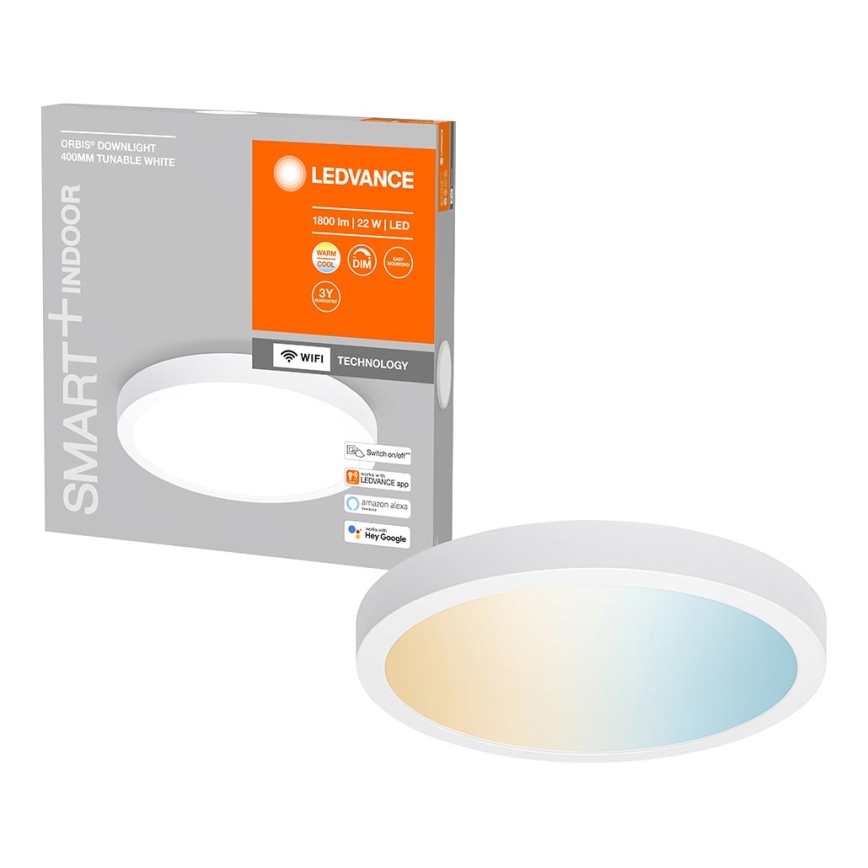 Ledvance - Dimbare LED Plafond Lamp SMART+ DOWNLIGHT LED/22W/230V 3000-6500K Wi-Fi