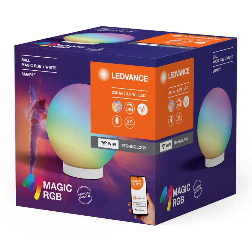 Ledvance - LED RGBW Dimbare oplaadbare tafellamp SMART+ MAGIC LED/3,5W/5V 2200-6500K Wi-Fi