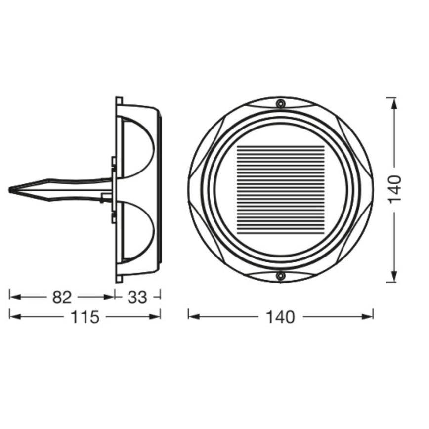 Ledvance - LED Dimbaar zonne- lamp ENDURA STYLE SOLAR LED/1,2W/3,7V IP65