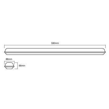 Ledvance - LED Technische lamp SUBMARINE LED / 18W / 230V IP65