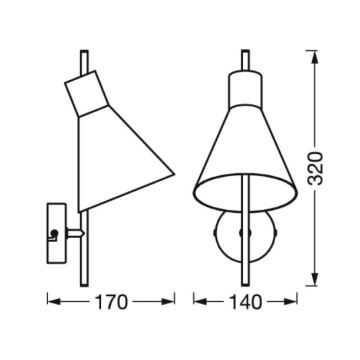 Ledvance - LED Wandlamp DECOR TOKIO LED/5W/230V