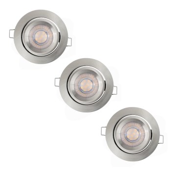 Ledvance - SET 3x Dimbare LED Inbouw Lamp SIMPLE LED/4,9W/230V